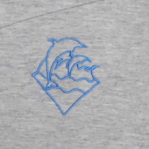 Pink Dolphin Men's Wave Zip Up Activewear Hoodie Jacket - Picture 3 of 16